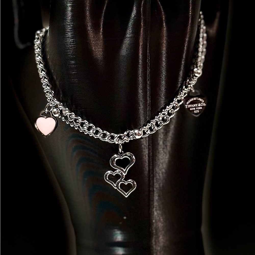 Silver Heart Charm Bracelet